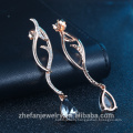 Ladies Crystal Snow 925 Sterling Silver Earring For Women Earring Fashion Jewelry